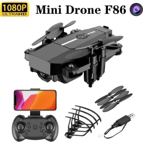 F86 Mini RC Drone With 1080P HD Camera Wifi Fpv Foldable Quadcopter Altitude Hold One-Key Return Mode 360Degree Roll Toy For Kid
