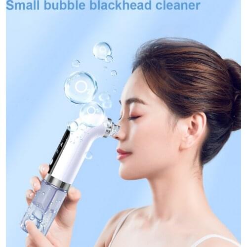 Hot Electric Vacuum Blackhead Acne Pore Cleaner Small Bubbles Water Cycle Skin Deep Cleaning Usb Rechargeable Beauty Care Tools