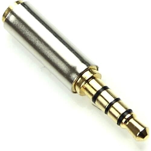 IMC Hot Golden 3.5mm Male to 2.5mm Female Plug Stereo Audio Earphone Jack Adapter Converter