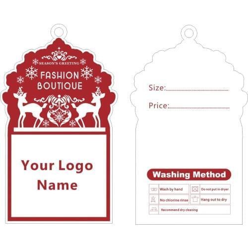 Custom print special shape hang tags price label template 013, we can custom print any size /shape/color hang tags fo your