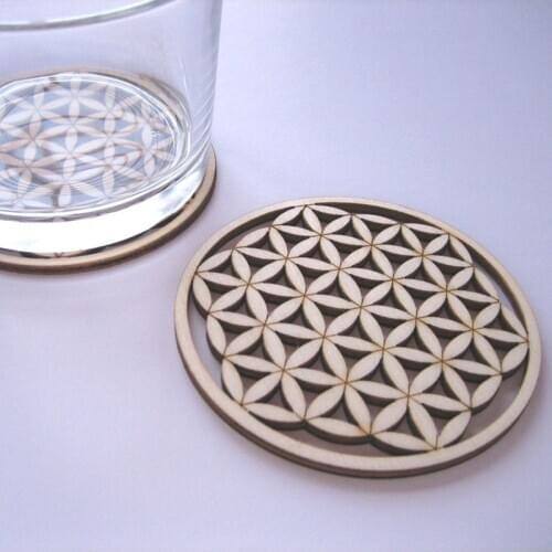 Exquisite decorations FLOWER OF LIFE Wooden Crystal Grid. Flower of Life Grid. Wooden Crystal Grid. Wooden Mandala
