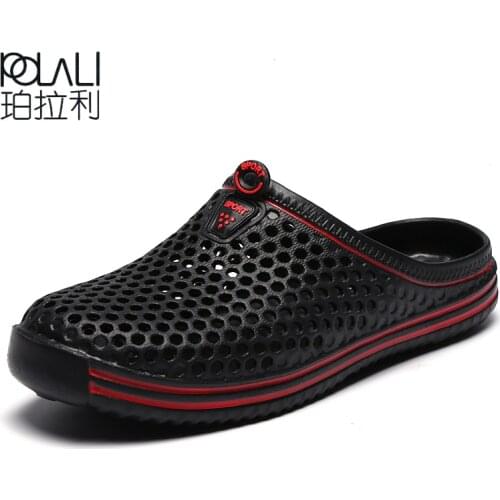 Summer Men Slippers Massage Clogs Outdoor Garden Shoes Male Pool Sandals Bathroom Flip Flops Mules Beach Slippers