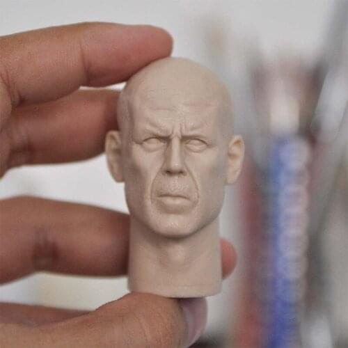 Blank Hot 1/6 Scale Tears Of The Sun Bruce Willis Head Sculpt Unpainted Fit 12" Figure