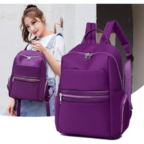 2021 Fashion Women Backpack Oxford Cloth Large Capacity Travel Backpacks Lightweight Casual Student Schoolbag