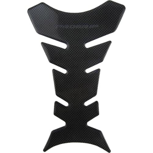 Motorcycle Carbon Fiber Fish Bone Shape Fuel Oil Tank Pad Protector Sticker Emblems & Decals