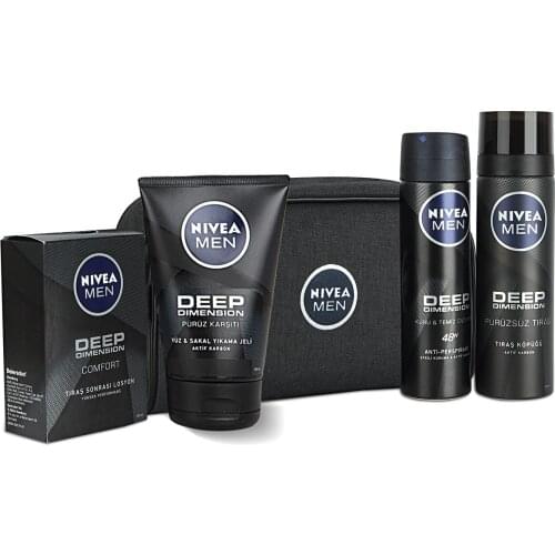 Men Bag Male Care Set shaving foam