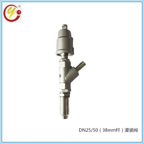 Stainless Steel Pneumatic Anti-corrosion No-drip Filling Head Special Filling Valve for Extension Rod Filling Machine DN15