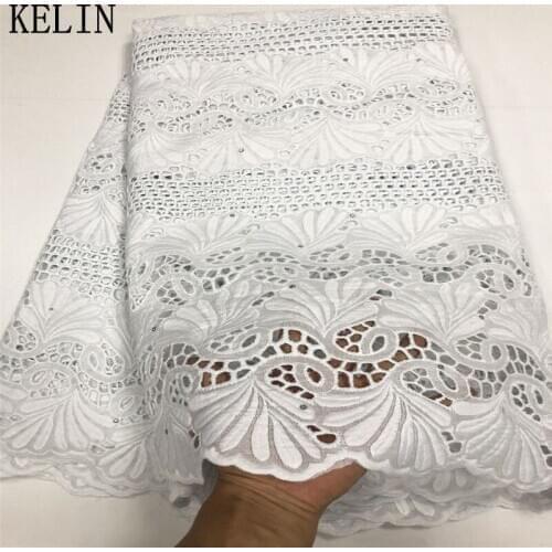 Swiss voile lace in switzerland white african lace fabric wedding 2.5yards swiss lace fabric for dress 100% cotton fabric CP009