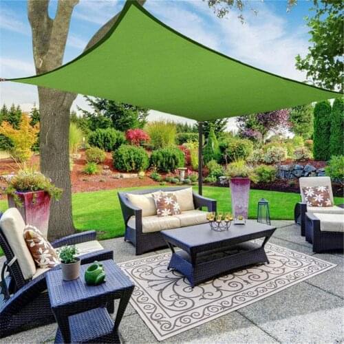 Outdoor Waterproof Sun Shade Sail Rectangle Triangle Anti-UV Awning Canopy Garden Courtyard Terrace Parasol Pergola Shading Tarp