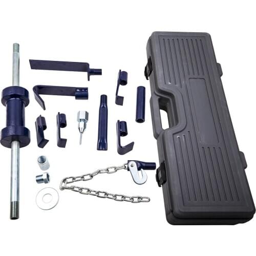 Dent Puller Slide Hammer Auto Body Shop Repair Bearing Axle Remover Hex Nut Long Tube Hasp Iron