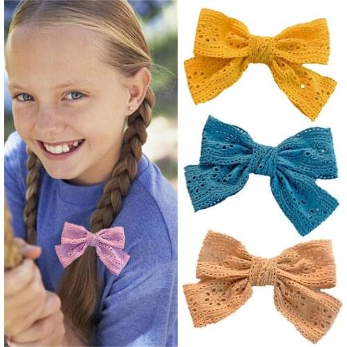 Solid Sweet Hair Bows BB Clip for Baby Girls Sweet Hair Clips Barrettes Hairpins Children Headwear 2021 Fashion Hair Accessories