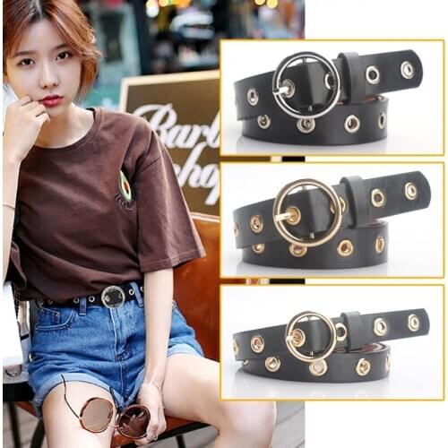 Women Genuine Leather Belts Alloy Pin Buckle Fashion Style Design Cinto Feminino Original Brand Faux Leather Imitation Leather