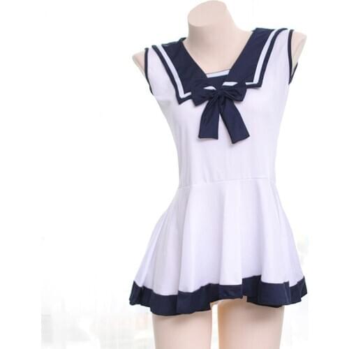 Women Sexy Cosplay Lingerie Student Uniform school girl Ladies Erotic Costume Babydoll Dress Women Lace Miniskirt Outfit