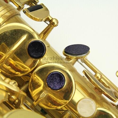 1set=9pcsSaxophone real mother of pearl key buttons inlays sax part Black