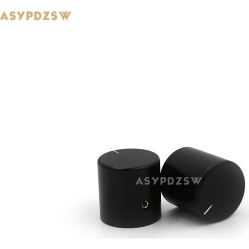 1 PCS 25*25 Full aluminum amplifier volume knob DAC Preamplifier knob Sandblasting black