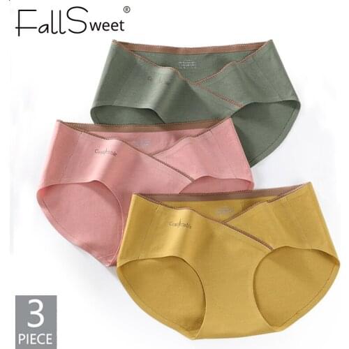 3 Pcs / Lot ! Cotton Pregnant Panties Low Waist Women Underwear Seamless Briefs Maternit Underpants
