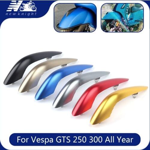 For Vespa GTS 250 300 All Year 2017 2018 2019 2020 6 Colors Motorcycle CNC Aluminum Front Fender Nose Decorater Beak Accessories