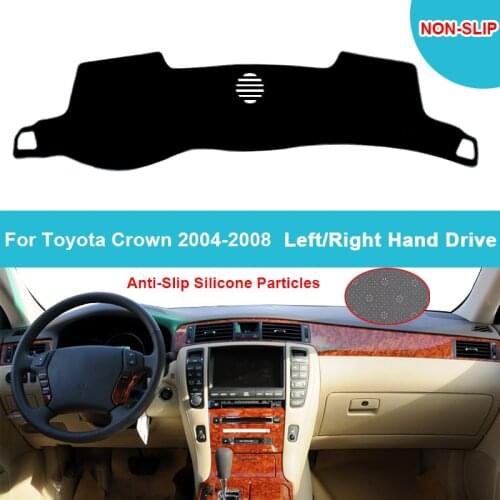 Flannel Suede Polyester Car Dashboard Cover Dash Mat For Toyota Crown 2004 2005 2006 2007 2008 Dashmat Carpet Cape Anti Non Slip