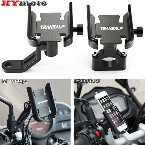 For HONDA TRANSALP XL 600 650 700 V XLV XL600V XL650V XL700V Motorcycle CNC Accessories Handlebar Mobile Phone GPS Stand Bracket