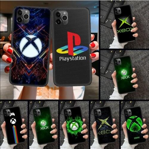 Games-XBOX Phone Case Cover Hull For iphone 5 5s se 2 6 6s 7 8 12 mini plus X XS XR 11 PRO MAX black trend hoesjes 3D cover