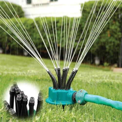 360° garden automatic multi-head sprinkler watering sprinkler gardening tool irrigation spray shower Noodle Sprinkler Head 2019