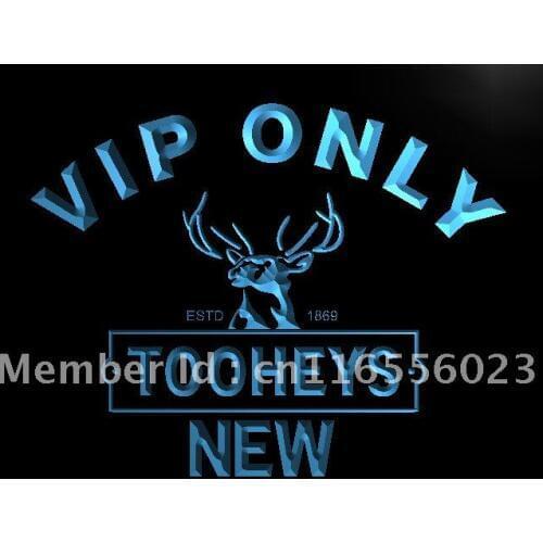 LA689- VIP Only Tooheys New Beer LED Neon Light Sign home decor crafts