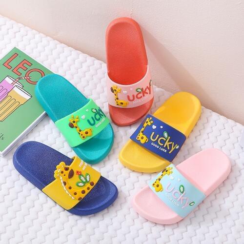 Summer kids home slippers shoes boys and girls non-slip indoor bathroom shoes children beach water slippers fashion sandals