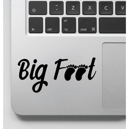 Big Foot Text Decal, Big Foot Text Sticker, For Laptop Sticker Laptop Decal Rainproof Creative Vinyl Mural GA269