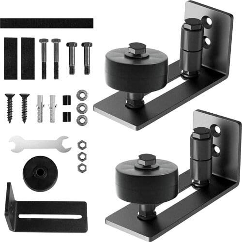 2Pcs 8 in 1 Adjustable Sliding Slides Floor Guide For Barn Door Hardware Accessory Sliding Door Slide Rail Mechanism Furniture