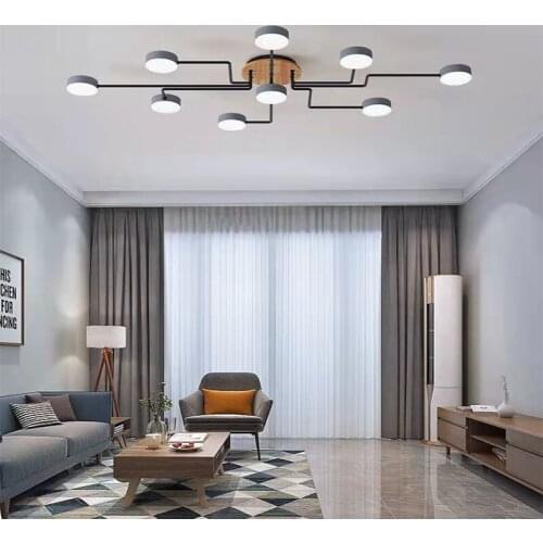 Nordic modern living room lamp creative round lampshade LED ceiling lamp bedroom hotel lighting