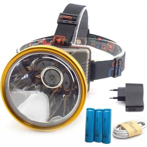 NEW head light Torches lamp LED T6 headlamp most powerful 3 18650 battery frontal flashlight hoofdlamp for hunting camping