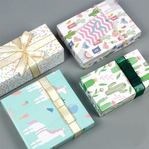 Wrapping paper Aluminum Foil Gradient Holiday gift paper Christmas series Wedding gift wrapping paper 50*70cm