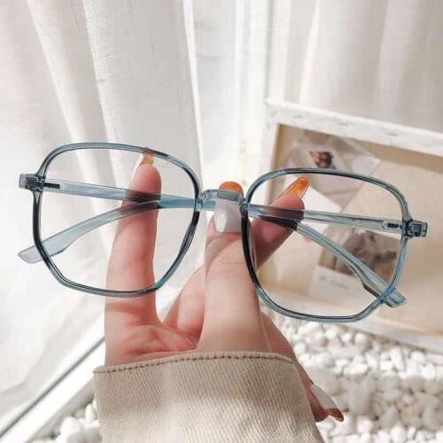 2021 Trends Office Anti Blue Light Oversized Retro Computer Glasses Women Blue Blocking Gaming Big Size for Men Eyeglasses Frame