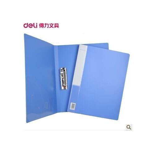 Deli 5301 A4 folder Single of strong clip folder + Pocket bag