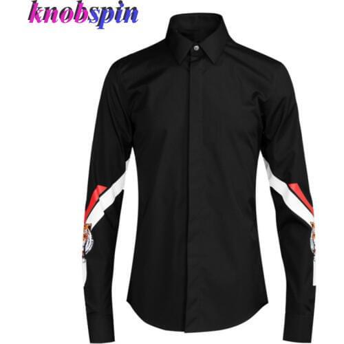 Europe Fashion Design Shirt men 2019 Long sleeve Slim Casual Chemise homme Brand Business male dress Shirts Big Size 4XL Camisas