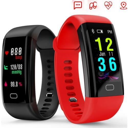 Smart Bracelet Heart Rate Blood Pressure Sleep Monitoring IP68 Waterproof Fitness Pedometer Bluetooth Smart band