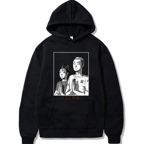 Funny Haikyuu Hoodies Kuroo Anime Bokuto Manga Shoyo Volleyball Novelty Hoodie Male Hoody Streetwear Men Hoodies