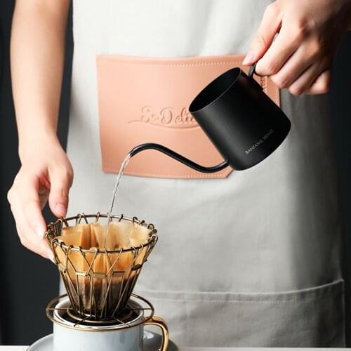 Heat Resistant Coffee Pot Espresso Coffee Maker Simple Hand Flush Coffee Pot Nordic Jarra Acero Inoxidable Coffee Utensils DE50K