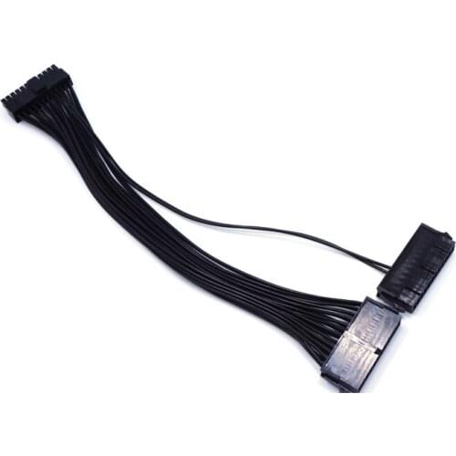 Threeway Dual-start Power Cord Extension Adapter ATX 20+4 24Pin Power Synchronization Starter Extender ADD2PSU Converter Adapter