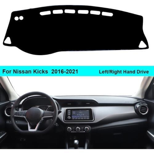 Car Inner Dashboard Cover Dash Mat Carpet for Nissan Kicks 2016 - 2021 Sun Shade Anti-sun 2020 2019 2018 2017 Pad Cushion