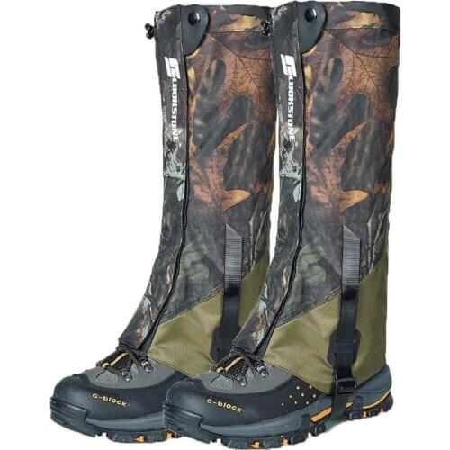 Outdoor Waterproof Foot Cover Durable Highly Breathable Double-Deck Hiking Climbing Legging Wraps Hunting Gaiters