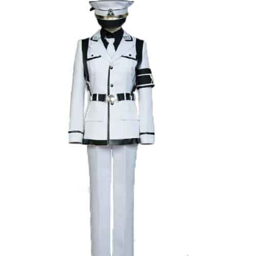 High Quality Aoharu X Kikanjuu Aoharu X Machinegun Nagamasa Midori Uniform Cosplay Costume with hat 11