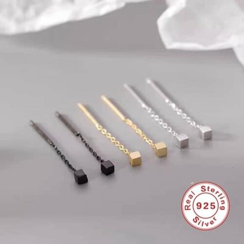 2021 New Simple Style Earrings Protection of Ear Hole Allergy Free Earrings for Woman Black Golden Earrings Jewelry Wholesale