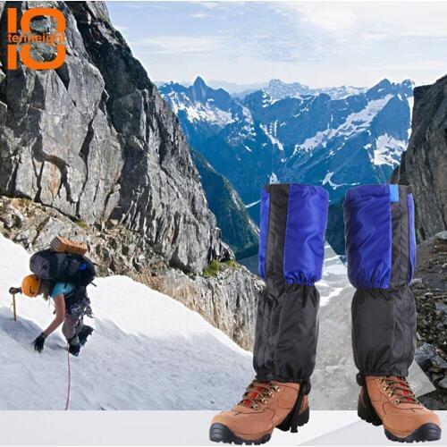 TENNEIGHT winter Fleece waterproof outdoor cycling skiing hiking Gaiters Shoes Cover Snow Gaiters Climbing Leg Covers equipment