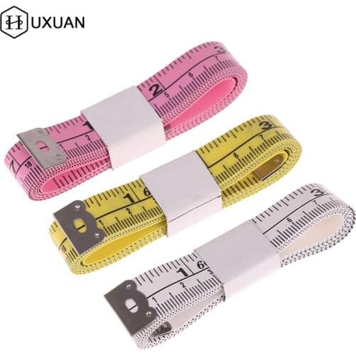150cm 60" Vinyl Tape Measure Tailor Tool Cm/inch Clothes Measure Measurement Ruler Chest Hips Waist Size Standard Tape