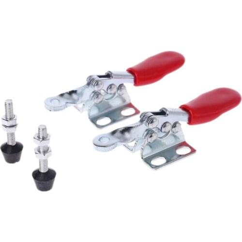 2 Pcs 27KG Toggle Clamp GH-201A 201-A Horizontal Clamp Hand Tool 85DA