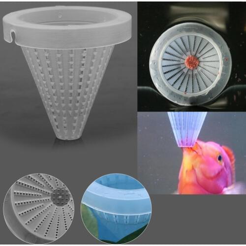 20Pcs Fish Feeder Red Worm Food Feeding Aquarium Cone Funnel Fish Food Feed Tool Aquarium Feeder