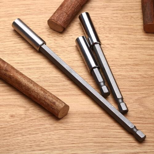 3Pcs Quick Release 1/4" Hex Shank Holder 60/100/150mm Magnetic Screwdriver Extension Drill Bit Tool