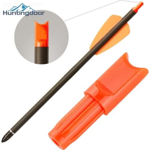 50/100PCS Meniscus shape Nocks Orange/Black Half-moon Crossbow Bolts Nock For Arrow Internal Shaft OD 7.5mm Hunting Archery