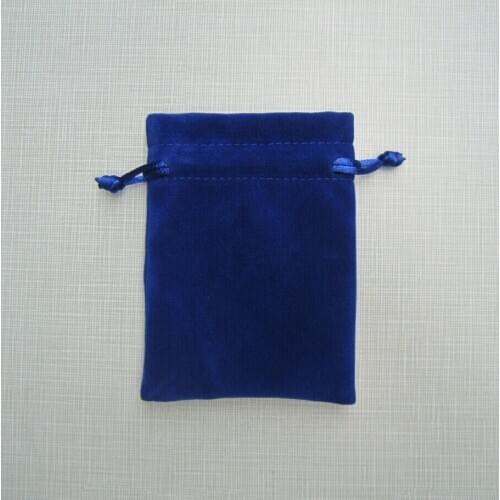 500pcs CBRL 7*9cm blue velvet jewelry bag small drawstring bag with silver logo and silver drawstring free shipping by express